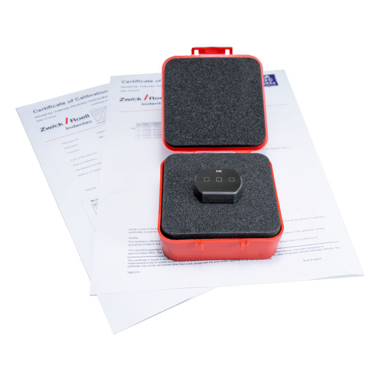 Knoop Hardness Test Block - Boxed and Certificate