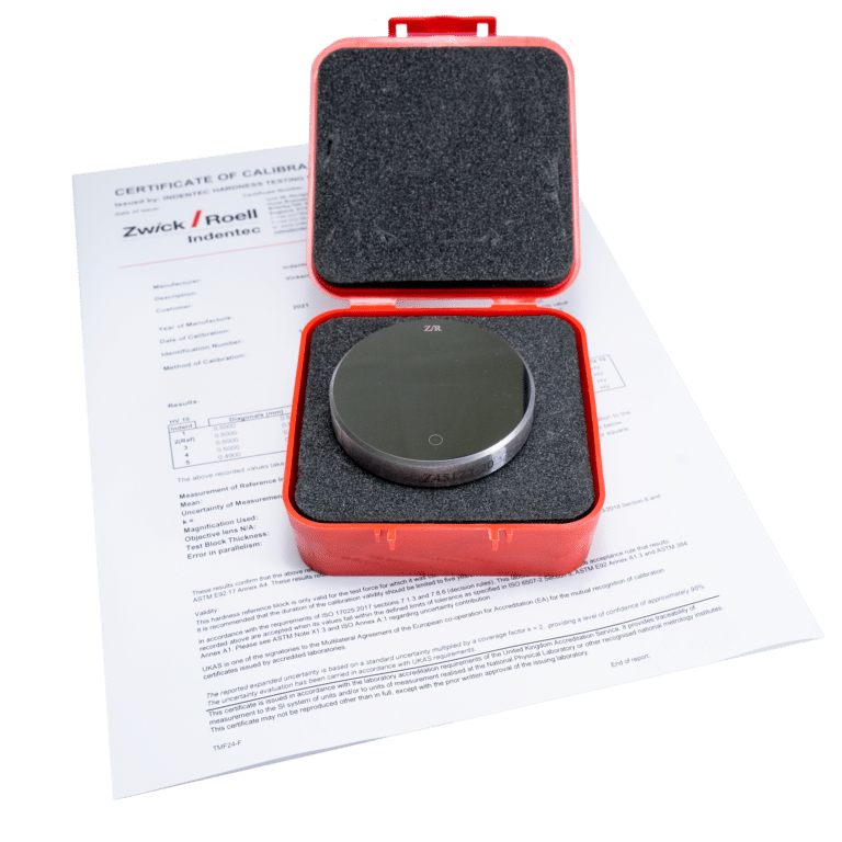 Vickers Test Block - Boxed and Certificate